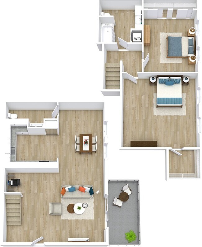 B2 Townhome floor plan
